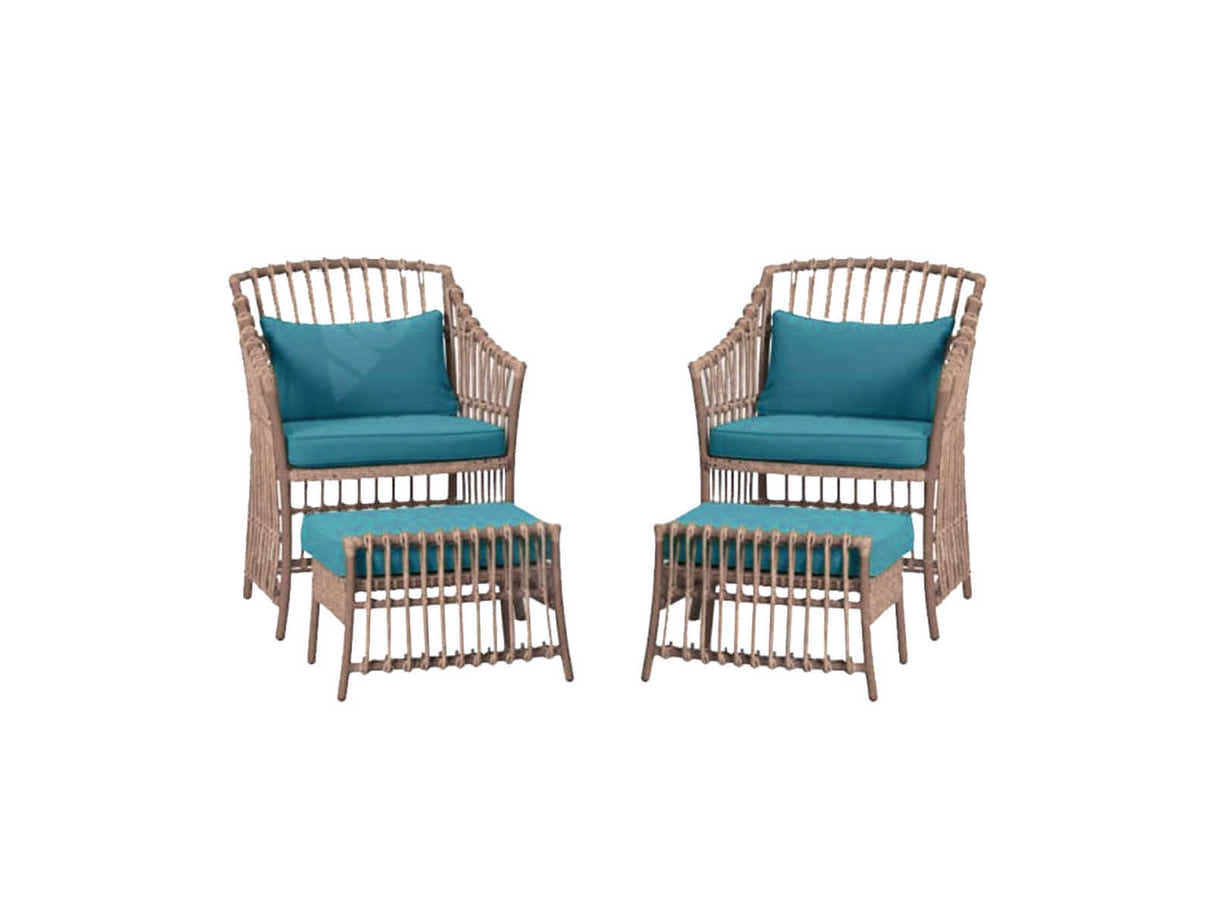 Madalena 4-Piece Patio Set With Stool