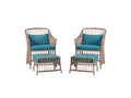 Madalena 4-Piece Patio Set With Stool