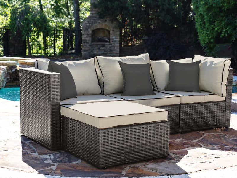 Hampton 4PC Outdoor Sofa Set PE rattan