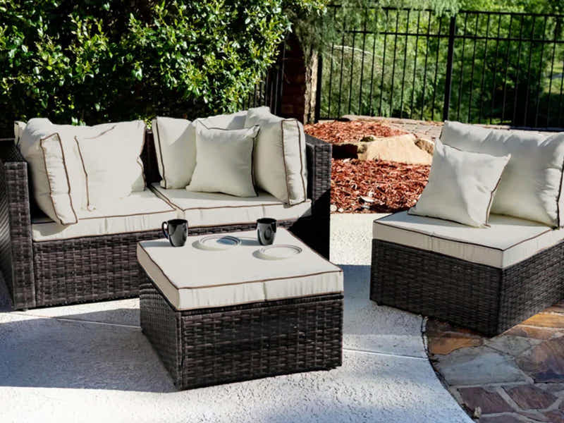 Hampton 4PC Outdoor Sofa Set PE rattan