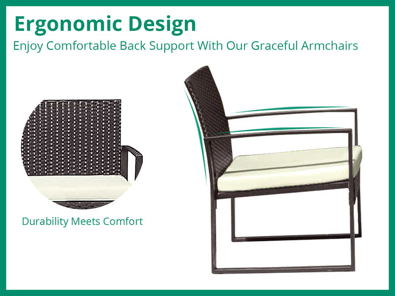 Thea Outdoor Rattan Set PE rattan