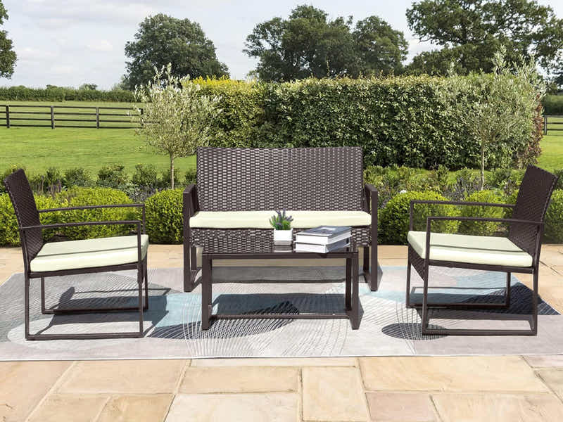 Thea Outdoor Rattan Set PE rattan