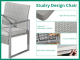 Livonia Outdoor Rattan Set Grey PE rattan