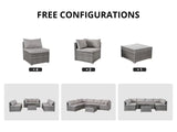 Lyrissa 7PC Outdoor Set PE wicker
