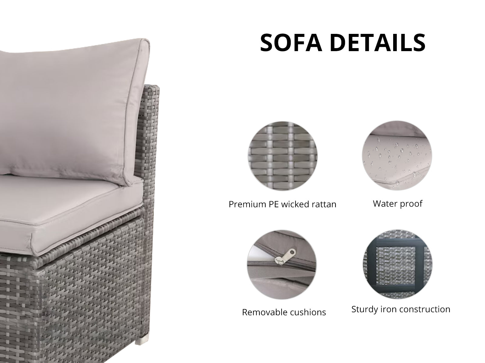 Lyrissa 7PC Outdoor Set PE wicker