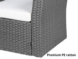 Geoff 4PC Outdoor Set Grey+White
