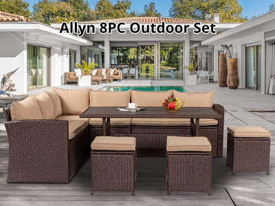 Allyn 8PC Outdoor Set