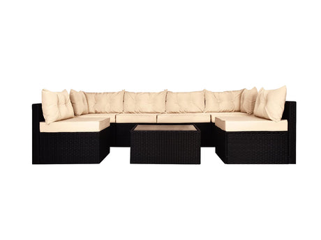 DS Shelby 5PC Outdoor Set Black+Beige