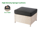 Jezza 5PC Patio Set Khaki+Black