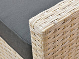Jezza 5PC Patio Set Khaki+Black