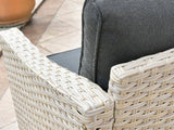 Jezza 5PC Patio Set Khaki+Black