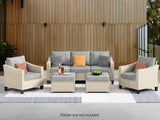 Jezza 5PC Patio Set Khaki+Grey