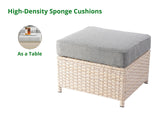 Jezza 5PC Patio Set Khaki+Grey