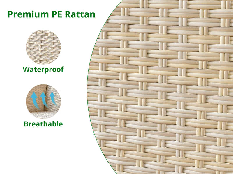 Jezza 5PC Patio Set Khaki+Mint