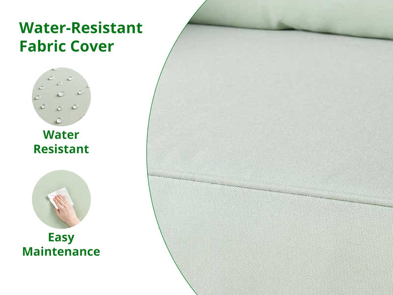 Jezza 5PC Patio Set Khaki+Mint