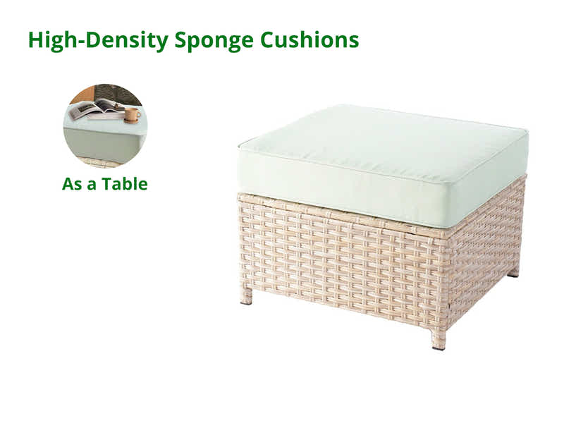 Jezza 5PC Patio Set Khaki+Mint