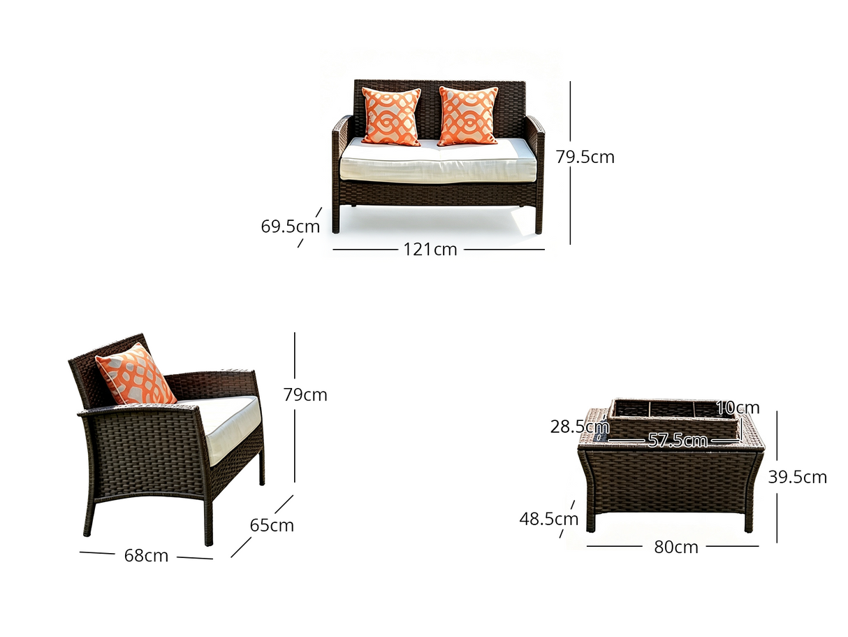 DS Ryanne 5PC Outdoor Set