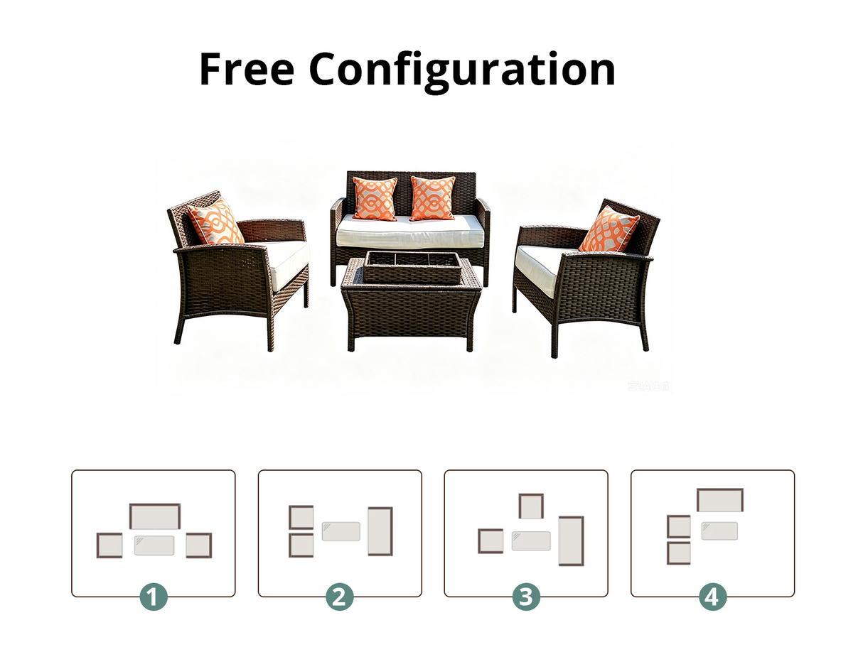 DS Ryanne 5PC Outdoor Set