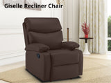DS Giselle Recliner Chair PU Brown