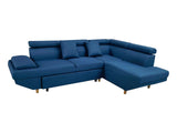 Stella Sofa Bed Right Chaise - Blue