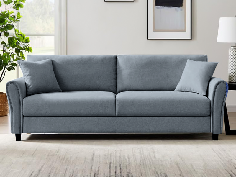 Cozza Linen Sofa - Blue
