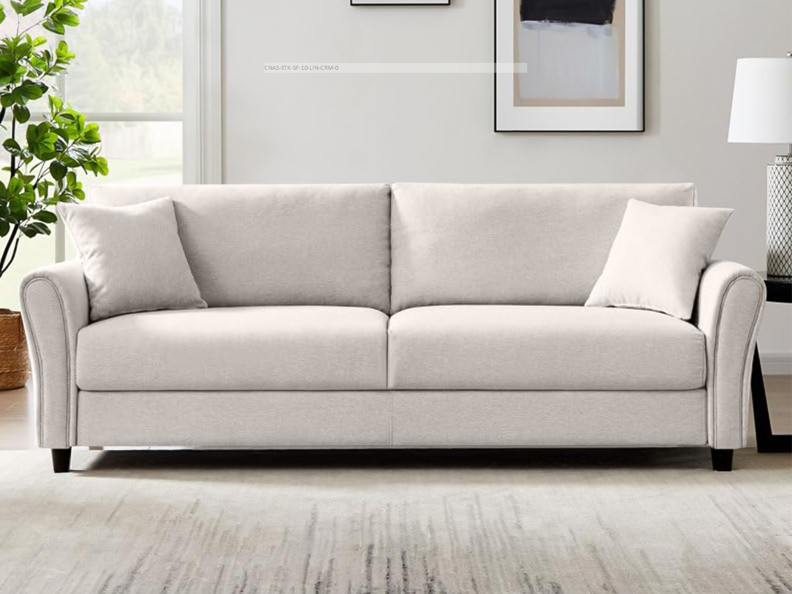 Cozza Linen Sofa - Cream