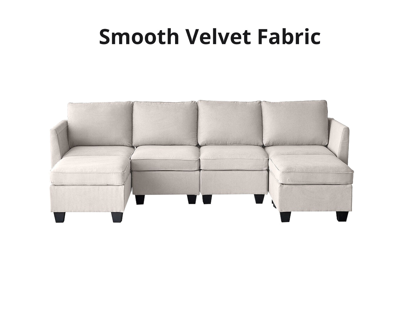 Enzo Sectional Sofa Fabric Grey