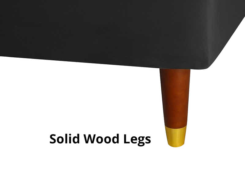 Celisha Sectional Sofa Set Velvet Black