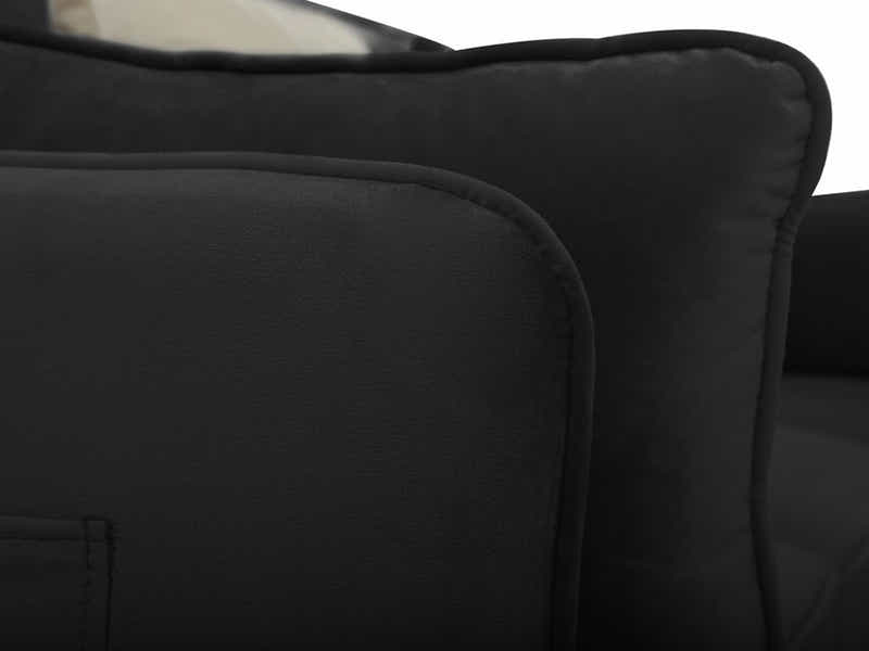 Celisha Sectional Sofa Set Velvet Black