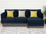 Celisha Sectional Sofa Set Velvet Blue
