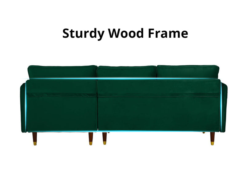 Celisha Velvet Sofa Set - Green