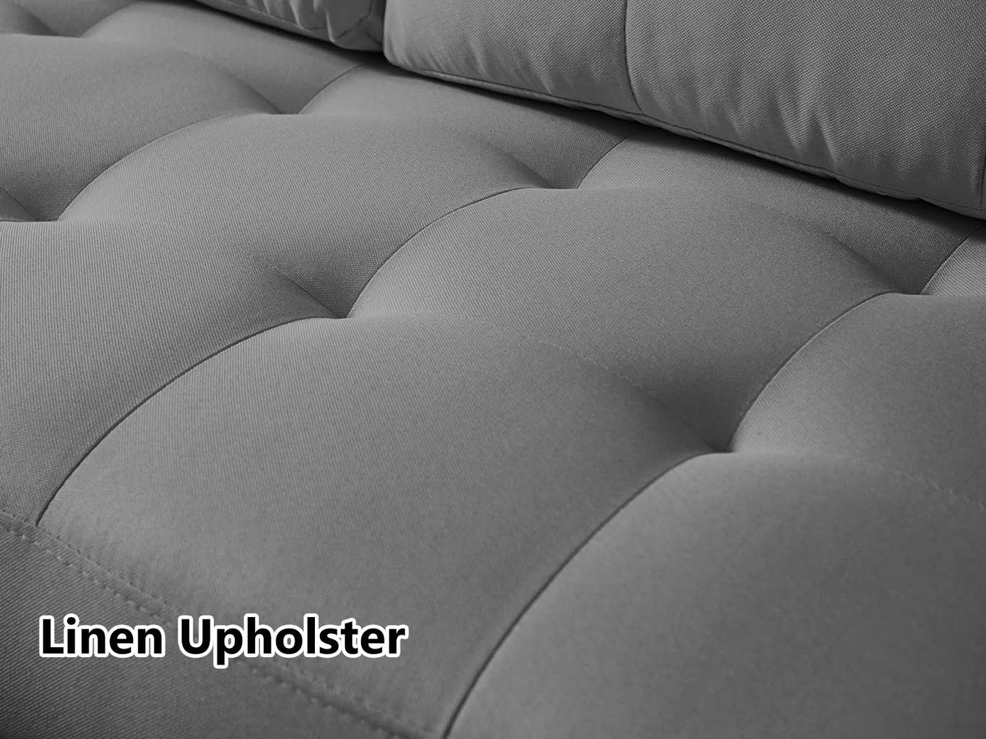 T Lina Sectional Sofa Linen Grey
