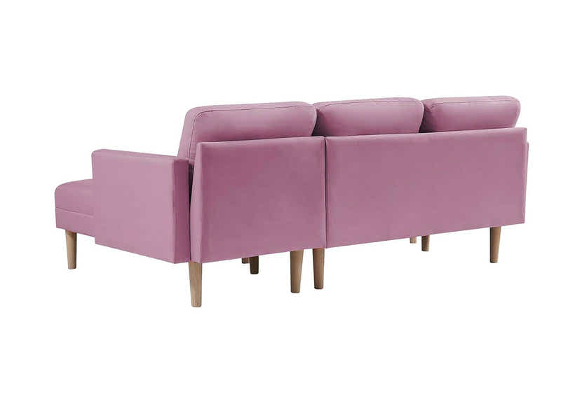 T Lina Sectional Sofa Linen Pink
