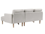 T Lina Sectional Sofa Linen White