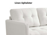 T Lina Sectional Sofa Linen White