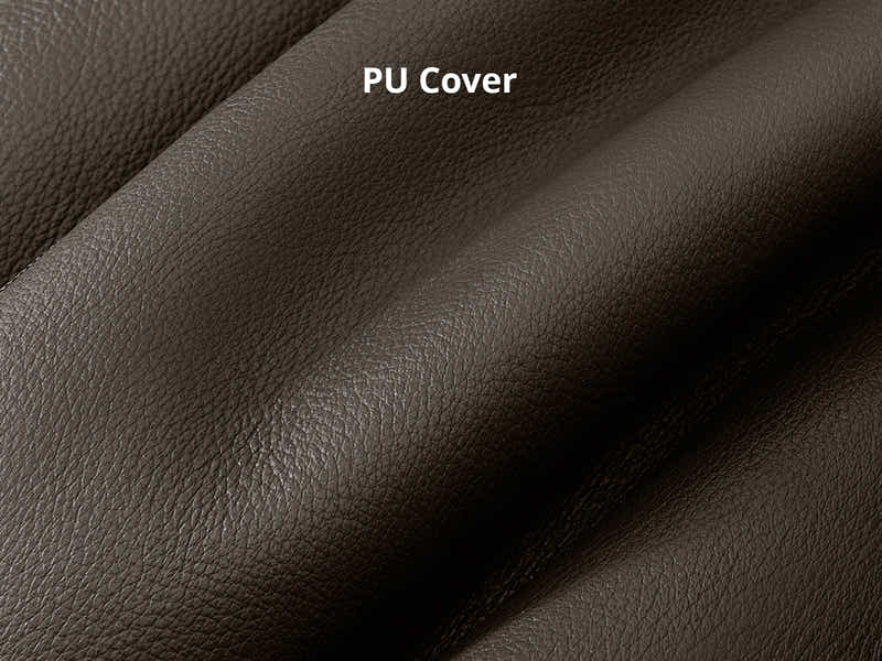 Loriece PU Leather Sofa with Ottoman - Brown