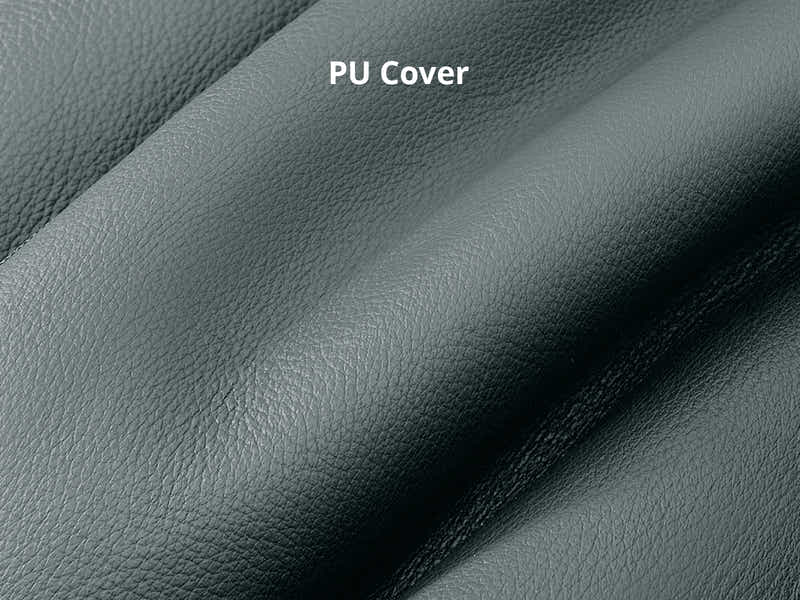 Loriece PU Leather Sofa with Ottoman - Grey