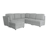 DS Rory Sectional Sofa Set Linent Light Grey