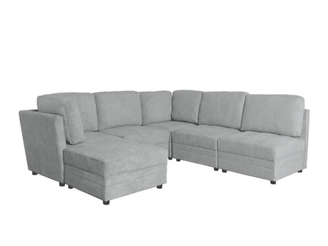 DS Rory Sectional Sofa Set Linent Light Grey