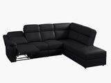 DS Ronae Corner Recliner Sofa PU Black