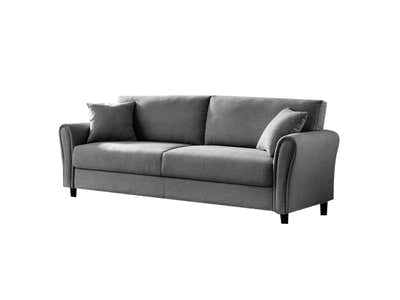 Clover Linen Sofa Dark Grey