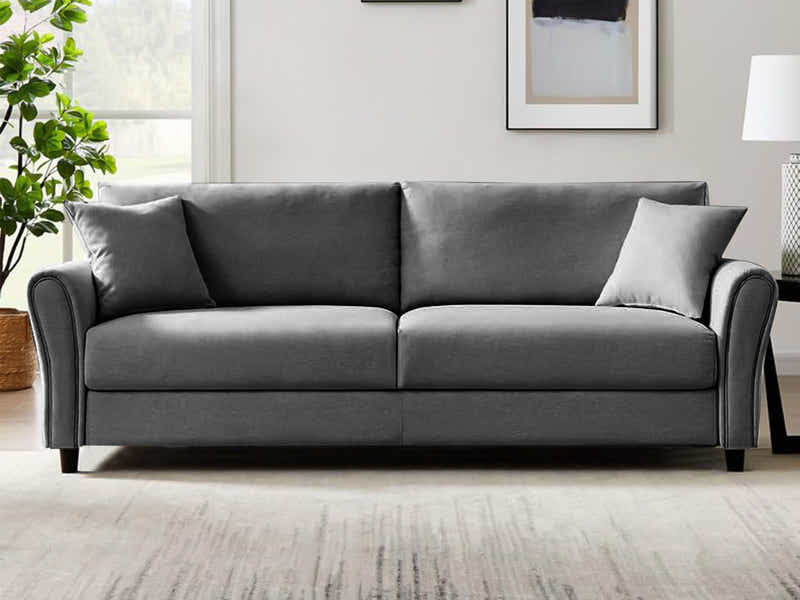 Clover Linen Sofa Dark Grey