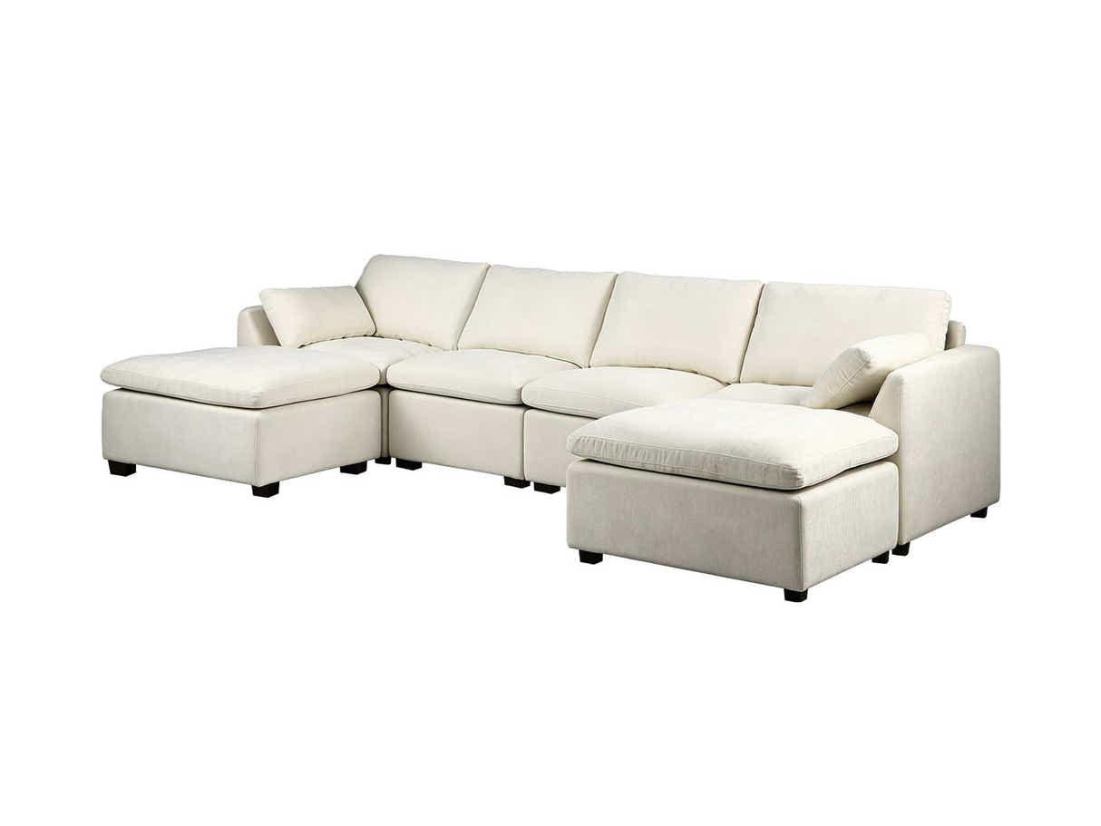 DS Jonpony 6PC Modular Sofa Set Beige