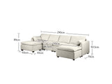 DS Jonpony 6PC Modular Sofa Set Beige