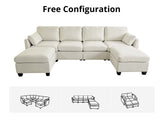 DS Jonpony 6PC Modular Sofa Set Beige