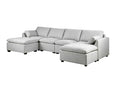 DS Jonpony 6PC Modular Sofa Set Light Grey