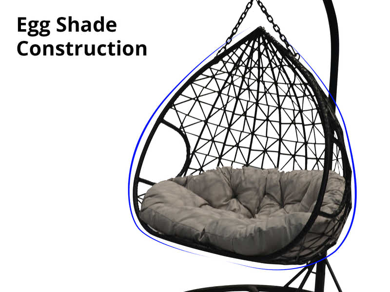 Bottorff Swing Egg Chair - Brown & Grey