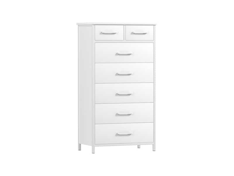 Angelynn 7-Drawer Tallboy - White