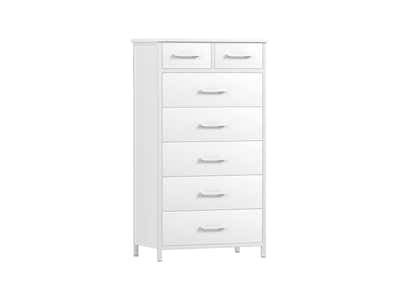 Angelynn 7-Drawer Tallboy - White
