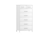 Angelynn 7-Drawer Tallboy - White